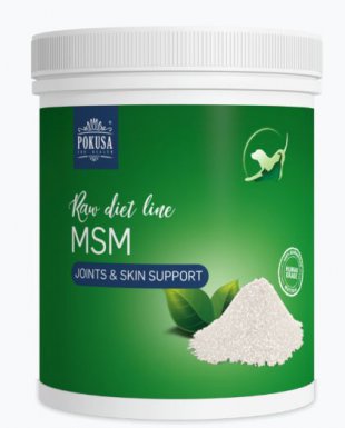 Pokusa RawDietLine Msm Metylosulfonylometan na stawy i ból dla psów i kotów