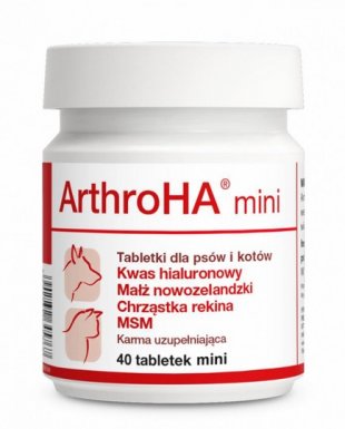 Dolvit Arthro HA mini Tabletki dla psów i kotów na prawidłowe funkcjonowanie stawów 40szt.