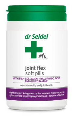 Dr Seidel Joint Flex Soft Pills miękkie kęsy z kolagenem rybim i kwasem hialuronowym dla psów i kotów 225g