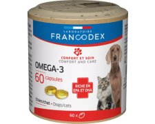 Francodex Omega-3 dla psów i kotów 60 kapsułek 