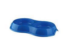 Trixie Plastic Double Bowl Podwójna plastikowa miska dla psa kota 2 x 0,2L