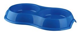 Trixie Plastic Double Bowl Podwójna plastikowa miska dla psa kota 2 x 0,2L