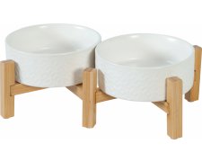 Zolux Keramo Duo miski ceramiczne dla psa lub kota białe