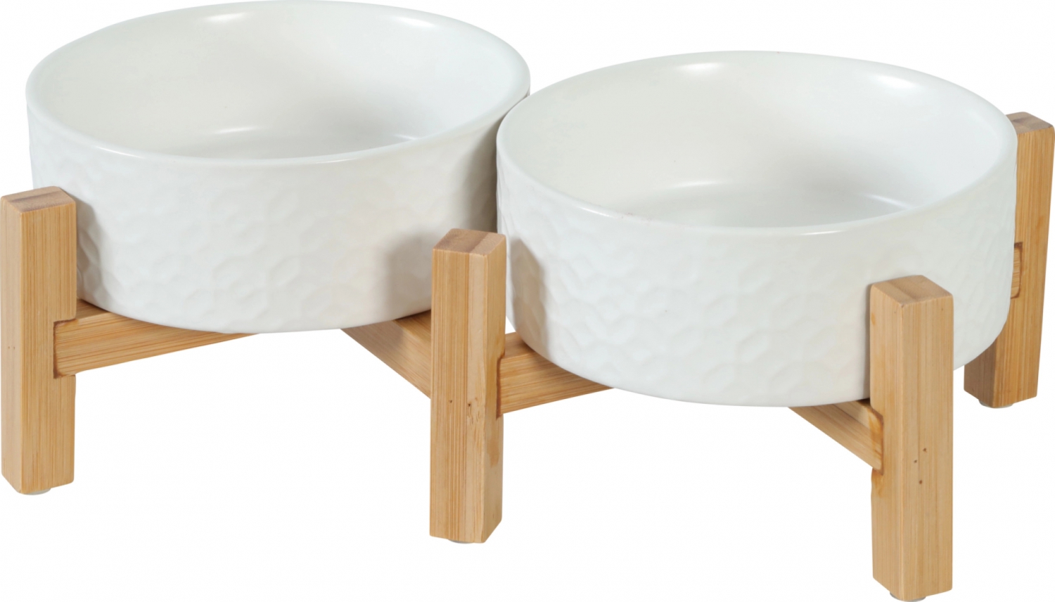 Zolux Keramo Duo miski ceramiczne dla psa lub kota białe