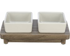 Trixie CityStyle miski na stojaku dla psa 2x400ml