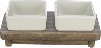 Trixie CityStyle miski na stojaku dla psa 2x400ml