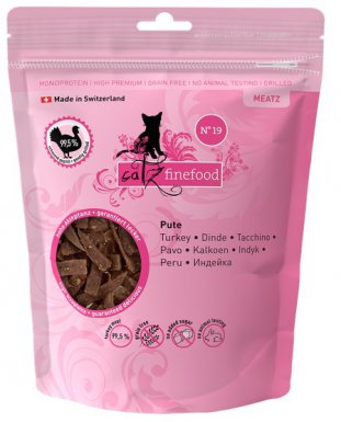 Catz Finefood Meatz N.19 Indyk chrupiące paski z suszonego indyka 45g