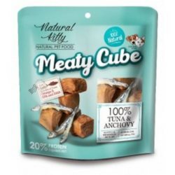 Natural Kitty Meaty Cube przysmak dla psa lub kota tuńczyk z anchois 60g