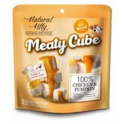 Natural Kitty Meaty Cube przysmak dla psa lub kota z kurczakiem i dynią 60g