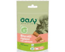 Oasy All Ages Biszkopty nadziewane łososiem dla kota 60g