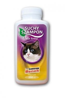 Super Benek Suchy szampon pielęgnacyjny dla kotów 250ml