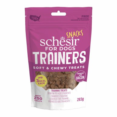 Schesir Trainers soft and chewy przysmak dla psów bekon 250 kawałków 283g