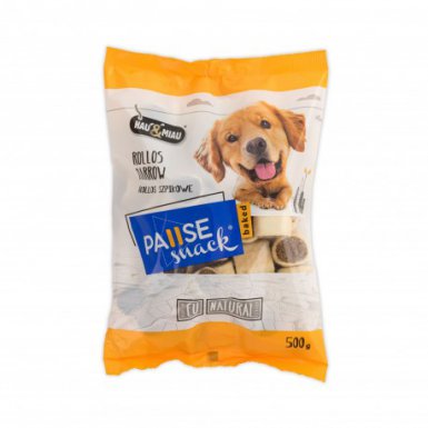 Hau&Miau Pausesnack Baked przysmak dla psa Rollos ze szpikiem 500g