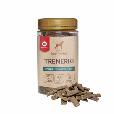 Maced Super Premium Trenerki z kaczki z pestkami dyni i melisą dla psa 150g