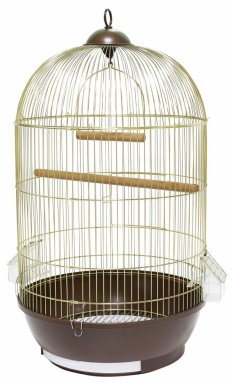 Panama Pet klatka dla ptaków złoto czarna fi 40/70cm