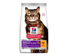 Hill's Science Plan Feline Sensitive Stomach & Skin Adult 1 + karma dla kotów z wrażliwym układem pokarmowym