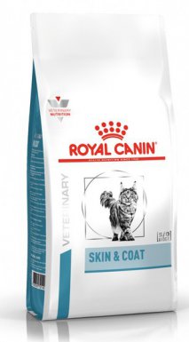 Royal Canin Veterinary Diet Feline Skin & Coat dla wykastrowanych kotów z wrażliwą skórą, dermatozą, AZS
