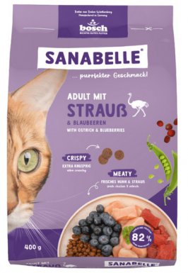 Sanabelle Adult Strauss sucha karma dla kota ze strusiem 400g