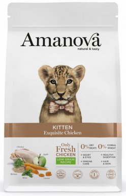 Amanova Kitten Exquisite Karma sucha dla kociąt z kurczakiem