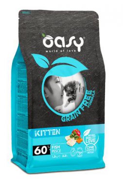 Oasy Grain Free Kitten bezzbożowa karma dla kociąt z rybą