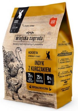 Wiejska Zagroda Indyk z kurczakiem dla kociąt