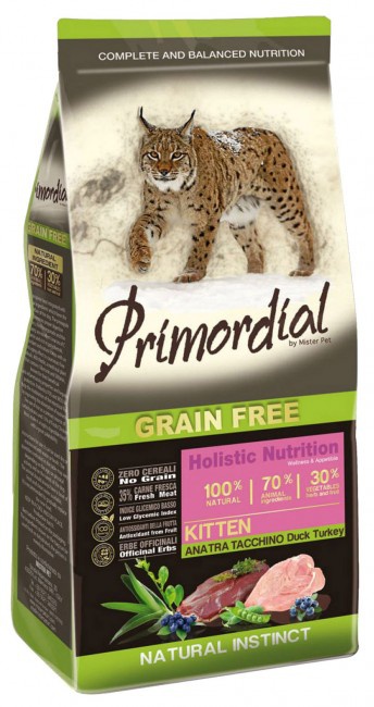 Primordial Cat Grain Free Kitten Duck & Turkey karma bez zbóż dla kociąt