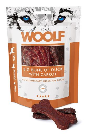 Woolf Big Bone Duck przysmak z kaczka dla psa 100g