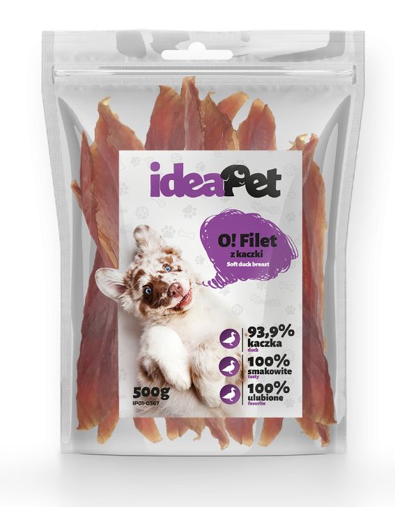 IdeaPet Filet z Kaczki przysmak dla psa 500g