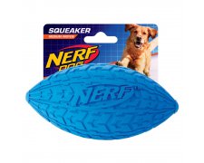 Nerf piszcząca piłka rugby zabawka dla psa M 14,5cm