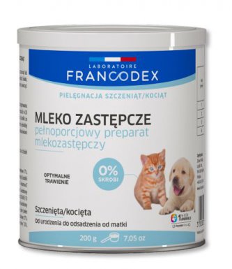 Francodex mleko zastępcze dla szczeniąt i kociąt 200g