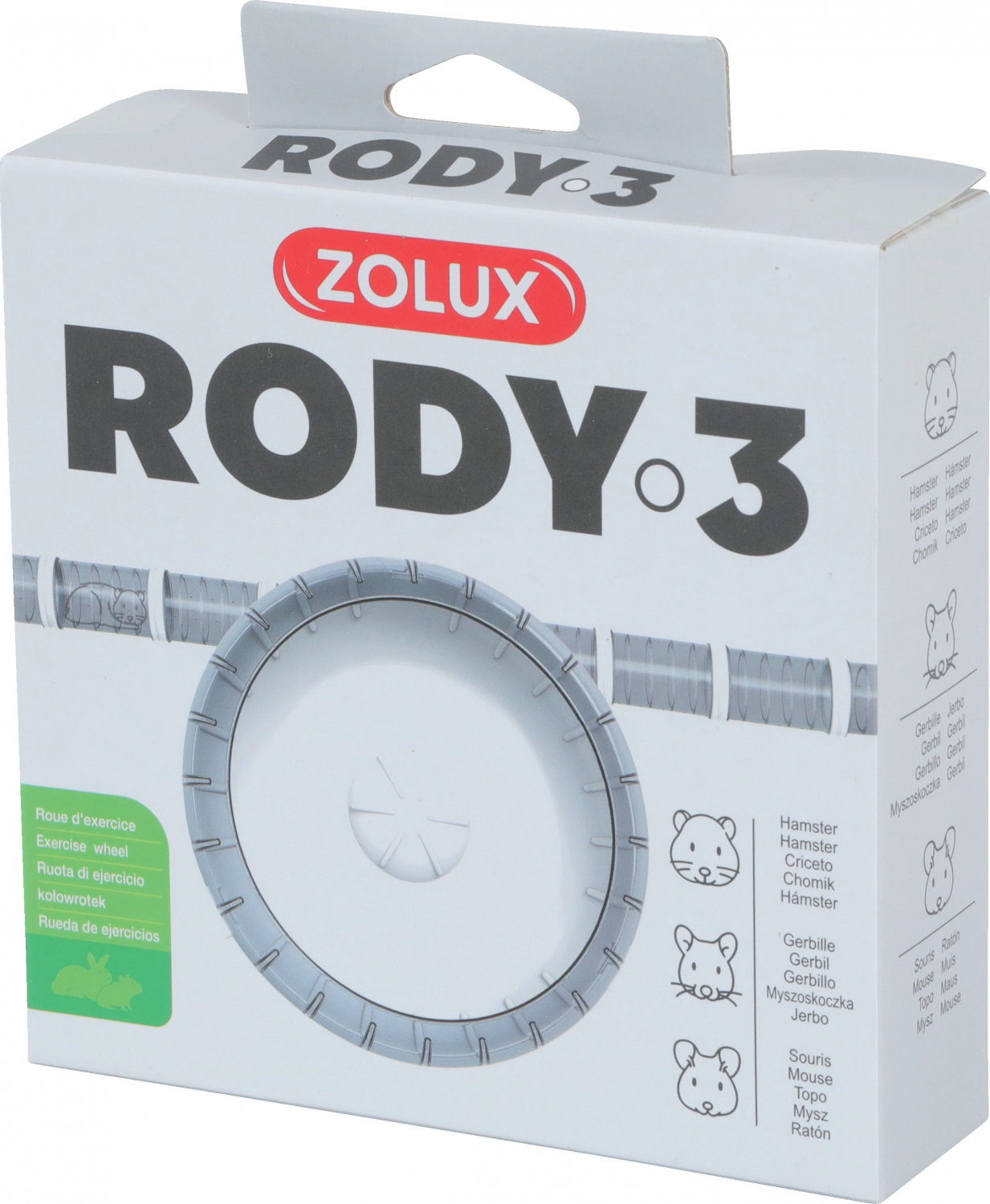 Zolux Rody 3 Kołowrotek dla małych gryzoni 14x14cm
