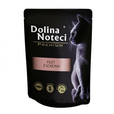 Dolina Noteci Premium filet 60% łososia w sosie saszetka bez zbóż 85g