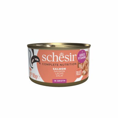 Schesir karma mokra dla kota łosoś w naturalnym bulionie 85g
