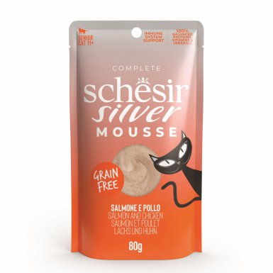 Schesir Silver karma mokra dla kota łosoś z dynią 80g