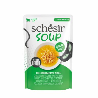 Schesir Soup karma mokra dla kotów zupa kurczak z dynią 40g