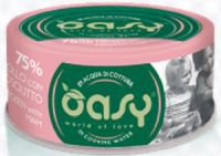 Oasy More Love Cat Adult 75% kurczak z szynką puszka w bulionie 70g