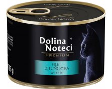 Dolina Noteci Premium filet 60% mięsa z tuńczyka w sosie bez zbóż 185g
