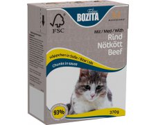 Bozita Cat kartonik 370g 97 % czystego szwedzkiego mięsa zatopionego w przepysznym sosie