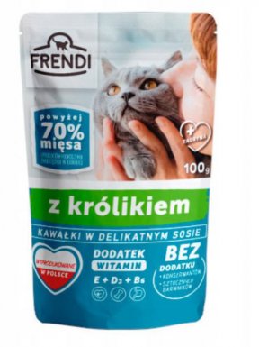 Frendi Kawałki w delikatnym sosie dla kota saszetka 100g