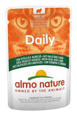 Almo Nature Daily kąski z warzywami saszetka w sosie 70g