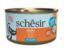 Schesir Cat Can Grill bezzbożowa karma mokra w sosie dla kota puszka 70g 
