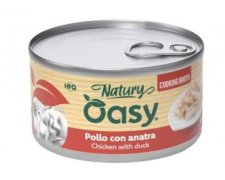 Oasy Cooking Broth kurczak z kaczką w bulionie puszka dla dorosłego kota 85g