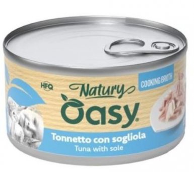 Oasy Cooking Broth tuńczyk z solą w bulionie puszka dla kota 85g