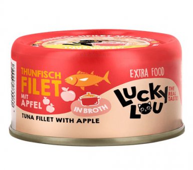 Lucky Lou Extrafood bez zbóż, bez ryżu, bez dodatku cukru puszka w bulionie dla kotów 70g