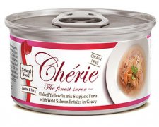 Pettric Cherie karma dla kota tuńczyk z łososiem w sosie 80g
