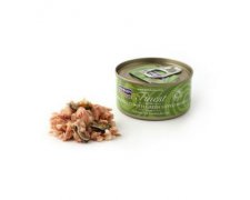 Fish4Cats Finest filet z Tuńczyka z Omułkiem Zielonowargowym kawałki w sosie rybnym bez zbóż 70g