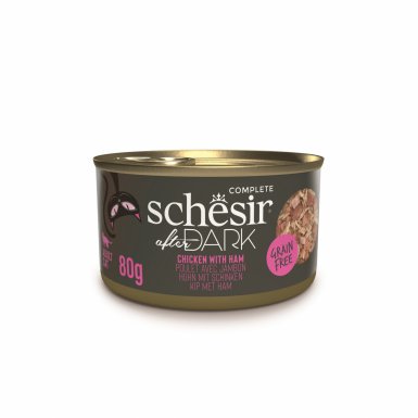 Schesir After Dark karma mokra dla kota kurczak w bulionie z szynki 80g