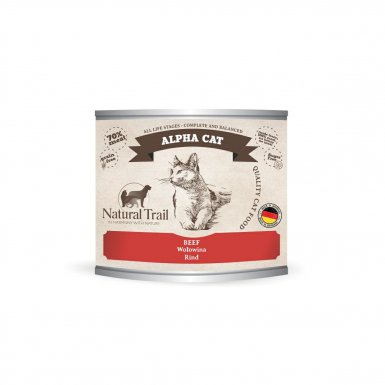 Natural Trail Alpha Cat karma mokra dla kotów dorosłych z wołowiną 70% w sosie