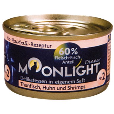 Moonlight Dinner Nr 2 - Tuńczyk, kurczak i krewetki w sosie własnym 80g