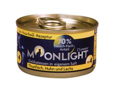 Moonlight Dinner Nr 4 - Tuńczyk, kurczak i łosoś w sosie własnym 80g